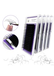 LAKANAKU Mink False Eyelashes Extension 10pcs/lot False Matte Individual Volume Eyelash Extensions Black Matte Eyelash