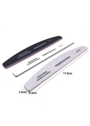 10pcs/lot Professional Nail File 100/180 Grinding Polishing Buffer Maquiagem Profissional Completa Washable Nail Files Tool