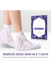 2pcs/bag Exfoliating Foot Mask Feet Peeling Mask Socks Spa Smooth Dead Skin Remover Moisturizing Whitening Foot Mask