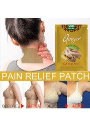 10pcs Ginger Detox Patch Body Neck Knee Pillow Joint Shoulder Arthritis Back Knee Pain Relief Swelling Chinese Herbal Adhesive Pads