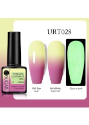 UR SUGAR Thermal Luminous UV Gel Nail Polish 2 in 1 Color Change Glow in the Dark Nail Art Design Varnish Soak Off Manicure