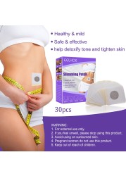 30pcs Slimming Patch Fast Burning Fat and Weight Loss Products Natural Herbs Navel Sticker Body Shaping Patches