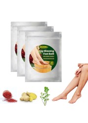 10pcs Natural Mugwort Ginger Herb Foot Soak Effervescent Powder Weight Loss Relax Foot Massage Bath Bag Health Care Help Sleep