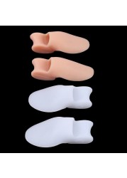 1 Pair Silicone Gel Thumb Bunion Corrector Little Toe Protector Separator Hallux Valgus Finger Straightener Foot Care Relief Pads