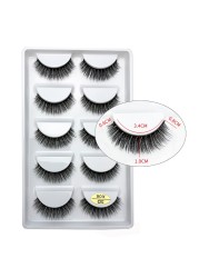 Wholesale Eyelashes 2/5/50 Boxes Faux 3D Mink Lashes Natural Thick False Eyelashes Mink Lashes Soft Lashes Wispy Makeup Cilios New