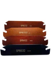 SPB226 SPB326 SPB332 SPB432 تحول أداة حامل 10 قطعة SP300 SP400 عالية الجودة الشق مقحمة تقطيع مخرطة نك SPB أداة حامل