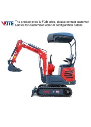 CE EPA Euro 5 China mini excavator hydraulic pilot excavator 1 ton 2 ton 3 ton crawler micro home personal orchard mini excavator P