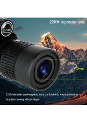 2021 Borwolf 12-36X50 Binoculars BAK4 Prism High Power Optical Lens Hunting Bird Monocular Light Night Vision Telescope