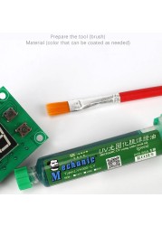 ميكانيكي UV قناع اللحام الحبر بغا PCB اللوحة الطلاء الأزرق الأحمر الأصفر الأبيض الزيت الاخضر تدفق اللحام منع تآكل الانحناء