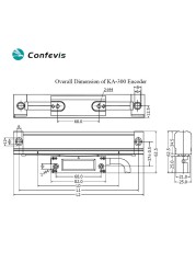 SINO KA300 Linear Scales Encoder High Precision Lathe/Milling Machine/Grinding Machine/Resolution 5um Length 70-1020mm