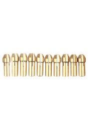 10pcs Mini Brass Sandwiches Copper Cox For Twist Drill Motor Shaft Grinder Brass Collet Set 0.5-3.2mm Hand Tools Set