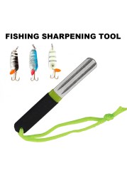 Portable Outdoor Fishing Hook Sharpener Frosted File Grinder Fishing Tackle Coarse Carp Fly Fishing Hook Groove