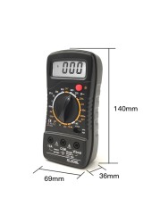 Taihom Digital Multimeter AC DC 600V Tester Alternating Current 10A Three-Path Diode 1999 Count Backlight Low Voltage Signal