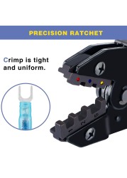 Haisstronica Crimping Tool Heat Shrink Connectors AWG 22-10 , Available For Nylon Connectors Electrical Connectors HS-8327