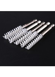 Stainless Steel Cable Stranded Wire Brush Portable Durable Hex Shank Wire Twisted Brush Round Tube Tube Cylinder Cleaning Brush