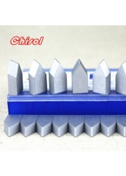 Free Shipping 40pcs/box C116 YT5 YW2 YW1 YT15 YT14 YG6 YG8 Brazed Carbide Inserts Welding Tips Blade Cutter Cutting Tools