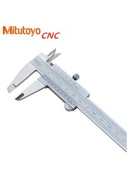 Mitutoyo CNC Vernier Caliper 530-118 8" 0-200mm Vernier Caliper Stainless Steel Inside Out Depth Step Metric Measurements