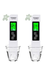TDS/EC Tester 0-9990ppm Conductivity Detector Water Purity Thermometer 3 in1 TDS/Temperature/EC Meter Water Water Quality Tester Pen