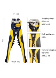 SH-371 Automatic Wire Stripping Pliers 0.5-6mm Square, Ssed For Electrical Maintenance Of Cable Cutting Tools