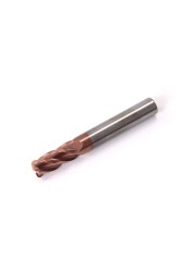 AUG Tool Corner Radial End Mill CNC R Bull Nose Milling Cutter Tungsten Carbide Steel Metal Router Tool R0.5 R1 4 Flutes