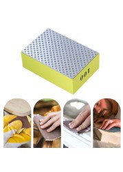 Diamond Hand Polishing Pads 95x60mm Glass Tile Abrasive Grinding Block Pad Marble Stone Ceramic Abrasive Sanding Disc