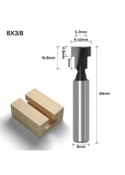 1pc or 3pc set 8mm carbide shank T-shaped keyhole router bits woodworking tools cnc cutting machines for wood photo frame