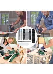 20pcs Professional Jigsaw Blades Set T-Shaft HCS Assorted Jig Saw Blades for Metal Wood Plastic Cutting Including Plastic Box