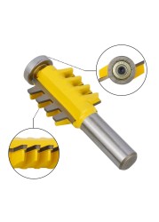 XCAN-Adjustable Finger Joint Bits 8mm, 1/2, Reversible Rod, Finger Joint, Glue Router, Cone Bits Tongue Wood Router Bit