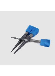 VACK - Ball Nose Pointed End Mills, 3.175mm, 4mm, 6mm, 8mm, Router Bits, Cnc, Wood and Metal Milling Machine