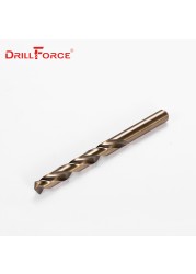 Drillforce أدوات M42 الكوبالت مثقاب مجموعة ، HSS-CO الحفر مجموعة 0.5-10 مللي متر ، الحفر على صلابة الفولاذ ، الحديد الزهر و الفولاذ المقاوم للصدأ