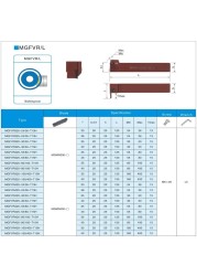 SANAI MGFVR420 MGFVR425 الأخدود القاطع 7-شكل فتحة الوجه قطع قضيب الربيع الصلب مزدوج رئيس تحول المخرطة باستخدام الحساب الآلي أداة MGFVR