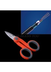 Kevlar Fiber Optic Scissors Splicing Tool 1pc Set Fiber Optic Strippers Hand Tools Drop Shipping