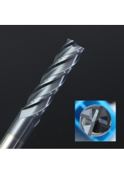 1 قطعة Endmill طحن أدوات 2 الناي HRC50 4 الناي التنغستن الصلب طحن القاطع نهاية مطحنة المعادن القاطع 6 مللي متر 8 مللي متر 10 مللي متر 12 مللي متر 14 مللي متر 16 مللي متر