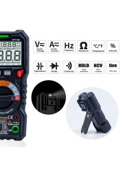 KAIWEETS HT118A New Digital Multimeter Ture RMS Auto Range Multimeter 1000V 10A AC DC Ohm Hz NCV Live Voltage Thermometer