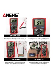 ANENG DM850 Digital Multimeter 1999 Multimeter Professional Automatic AC/DC Electricity Ammeter Meter Current Detector Tool