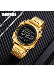 SKMEI 2021 Men's Electronic Watch Fashion Led Date Stopwatch Casual Sports Wristwatch Male Electric Wristwatch Men's Watches 1726