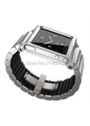 Aluminum-plastic Rigid Multi-Touch Wrist Watch Band Kit Strap Bracelet for iPod Nano 6 6th