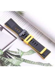24mm Resin Strap Men's Pin Buckle Watch Accessories for Casio GA2000 PRG-600 PRW-6600PRG-650 Sports Waterproof Wristband Ladies