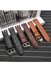 21mm Genuine Leather Watch Strap High Quality Pin Buckle Watch Strap YRS403 401 402G 412 413 418