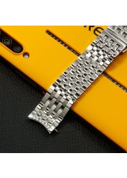 20mm Solid Stainless Steel Watch Band For Tissot 1853 T063 T063617 T063637 T063639A Watchband Watch Strap Hand Bracelet