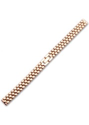 New Steel Band Watch Strap 6mm 8mm 10mm 12mm 14mm 16mm Small Size Watchband Watch Strap for Fossil/CK Women's Chain Bracelet