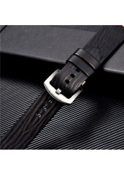 High Quality Handmade Cowhide Watch Strap Vintage Retro Watch Band Bracelets Wristwatchbands Straps 18mm 20mm 22mm 24mm