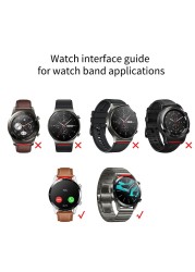 20mm 19/21mm 22mm Curved End Silicone Rubber Watch Band Suitable for Huawei GT 2 Samsung Galaxy Watch 3 4 Omega Seamaster Strap