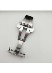 22mm 316L Stainless Steel Matte Folding Clasp Replacement Bracelet Buckle For Panerai 24mm Watch Strap Watches Accessories