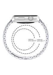 Luxury Metal Strap for Apple Watch 45mm 41mm 44mm 42mm 40mm 38mm Stainless Steel Strap Accessories for iWatch 7 6 5 4 3 2 1 SE