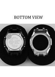GA-2100 4th Generation Adjustment Metal Bezel Watch Case Accessories Stainless Steel Rubber Strap For GA2100 Replacement Band