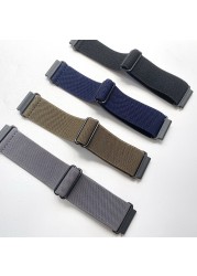 Nylon Solo Loop Strap for Samsung Galaxy Watch 3 41mm 45mm Elastic Fabric Band for Galaxy Gear S3 Classic Watchband