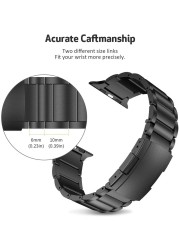 Titanium Strap for Apple Watch 45mm 41mm 44mm 42mm 40mm 38mm Quick Fold Replacement Bracelet Wristband for iwatch 7 6 5 4 3 2 SE