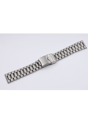 22mm Stainless Steel Watchband Sport Bracelet Flat End Double Push Button Deployment Clasp Replacement Metal Strap For Tag Heuer