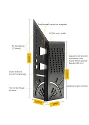 45+90 Degree Woodworking Ruler Square Woodworking Scrib Measure Measuring Tool With Scale And Ruler Convenient High Quality